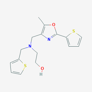 2-[{[5-methyl-2-(2-thienyl)-1,3-oxazol-4-yl]methyl}(2-thienylmethyl)amino]ethanol