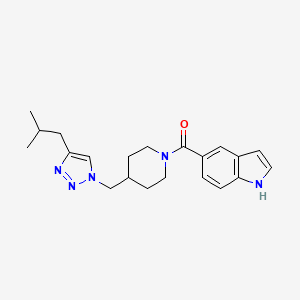 5-({4-[(4-isobutyl-1H-1,2,3-triazol-1-yl)methyl]piperidin-1-yl}carbonyl)-1H-indole