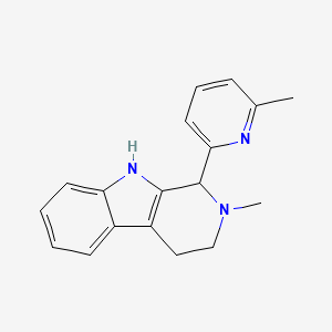 molecular formula C18H19N3 B4248751 2-methyl-1-(6-methyl-2-pyridinyl)-2,3,4,9-tetrahydro-1H-beta-carboline 