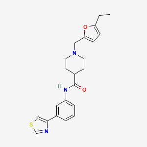 1-[(5-ethyl-2-furyl)methyl]-N-[3-(1,3-thiazol-4-yl)phenyl]-4-piperidinecarboxamide