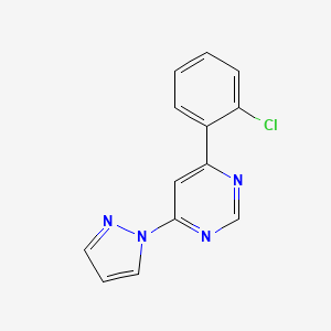 4-(2-chlorophenyl)-6-(1H-pyrazol-1-yl)pyrimidine