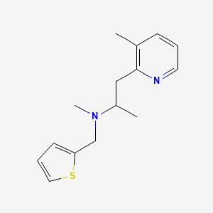 N-methyl-1-(3-methylpyridin-2-yl)-N-(2-thienylmethyl)propan-2-amine