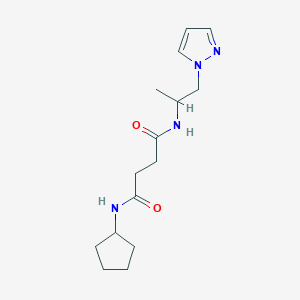 N-cyclopentyl-N'-[1-methyl-2-(1H-pyrazol-1-yl)ethyl]succinamide