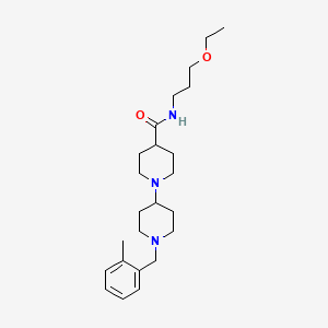 N-(3-ethoxypropyl)-1'-(2-methylbenzyl)-1,4'-bipiperidine-4-carboxamide