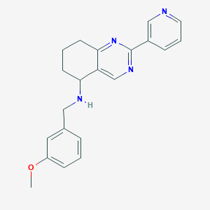 molecular formula C21H22N4O B4248901 N-(3-methoxybenzyl)-2-(3-pyridinyl)-5,6,7,8-tetrahydro-5-quinazolinamine 