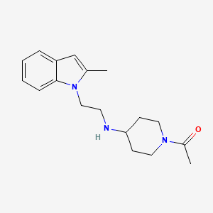 1-acetyl-N-[2-(2-methyl-1H-indol-1-yl)ethyl]piperidin-4-amine