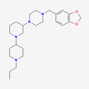 3-[4-(1,3-benzodioxol-5-ylmethyl)-1-piperazinyl]-1'-propyl-1,4'-bipiperidine