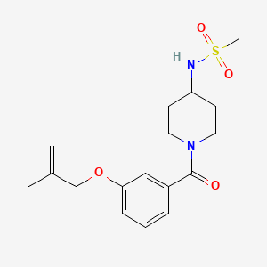 N-(1-{3-[(2-methylprop-2-en-1-yl)oxy]benzoyl}piperidin-4-yl)methanesulfonamide