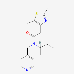 N-(sec-butyl)-2-(2,5-dimethyl-1,3-thiazol-4-yl)-N-(pyridin-4-ylmethyl)acetamide