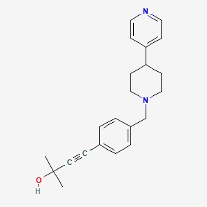 molecular formula C22H26N2O B4248944 2-methyl-4-{4-[(4-pyridin-4-ylpiperidin-1-yl)methyl]phenyl}but-3-yn-2-ol 