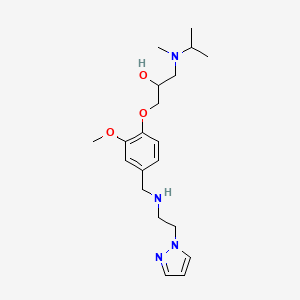 1-[isopropyl(methyl)amino]-3-[2-methoxy-4-({[2-(1H-pyrazol-1-yl)ethyl]amino}methyl)phenoxy]-2-propanol