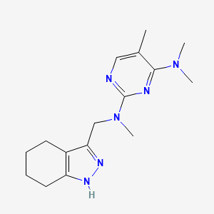 N~2~,N~4~,N~4~,5-tetramethyl-N~2~-(4,5,6,7-tetrahydro-1H-indazol-3-ylmethyl)pyrimidine-2,4-diamine