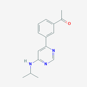 1-{3-[6-(isopropylamino)pyrimidin-4-yl]phenyl}ethanone