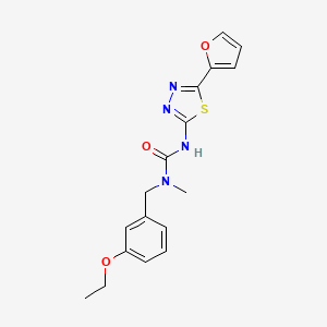 1-[(3-Ethoxyphenyl)methyl]-3-[5-(furan-2-yl)-1,3,4-thiadiazol-2-yl]-1-methylurea