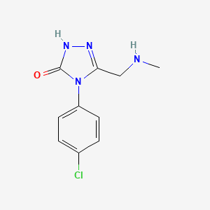 molecular formula C10H11ClN4O B4249003 4-(4-chlorophenyl)-5-[(methylamino)methyl]-2,4-dihydro-3H-1,2,4-triazol-3-one 