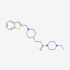 1-{3-[1-(1-benzothien-2-ylmethyl)-4-piperidinyl]propanoyl}-4-ethylpiperazine