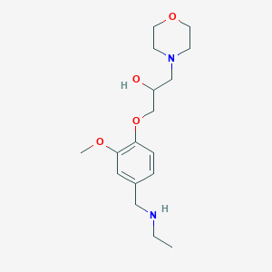 1-{4-[(ethylamino)methyl]-2-methoxyphenoxy}-3-(4-morpholinyl)-2-propanol