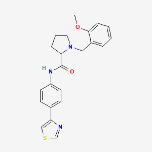 1-(2-methoxybenzyl)-N-[4-(1,3-thiazol-4-yl)phenyl]prolinamide