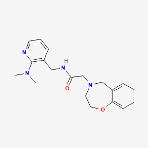 2-(2,3-dihydro-1,4-benzoxazepin-4(5H)-yl)-N-{[2-(dimethylamino)-3-pyridinyl]methyl}acetamide