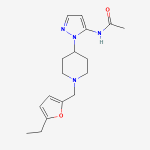 N-(1-{1-[(5-ethyl-2-furyl)methyl]-4-piperidinyl}-1H-pyrazol-5-yl)acetamide