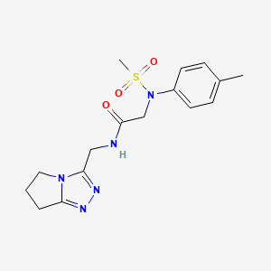 N-(6,7-dihydro-5H-pyrrolo[2,1-c][1,2,4]triazol-3-ylmethyl)-2-[(4-methylphenyl)(methylsulfonyl)amino]acetamide