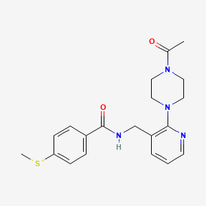 N-{[2-(4-acetyl-1-piperazinyl)-3-pyridinyl]methyl}-4-(methylthio)benzamide