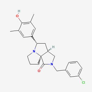 (3aS*,5S*,9aS*)-2-(3-chlorobenzyl)-5-(4-hydroxy-3,5-dimethylphenyl)hexahydro-7H-pyrrolo[3,4-g]pyrrolizin-1(2H)-one