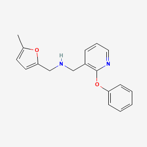 1-(5-methyl-2-furyl)-N-[(2-phenoxy-3-pyridinyl)methyl]methanamine