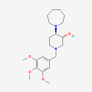 (3R,4R)-4-(azepan-1-yl)-1-[(3,4,5-trimethoxyphenyl)methyl]piperidin-3-ol