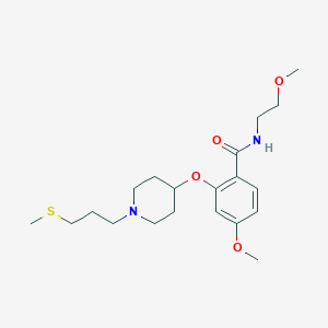 4-methoxy-N-(2-methoxyethyl)-2-({1-[3-(methylthio)propyl]-4-piperidinyl}oxy)benzamide