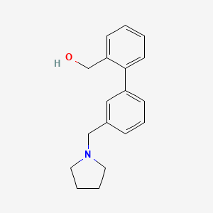 [3'-(pyrrolidin-1-ylmethyl)biphenyl-2-yl]methanol