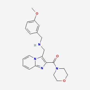 (3-methoxybenzyl){[2-(4-morpholinylcarbonyl)imidazo[1,2-a]pyridin-3-yl]methyl}amine