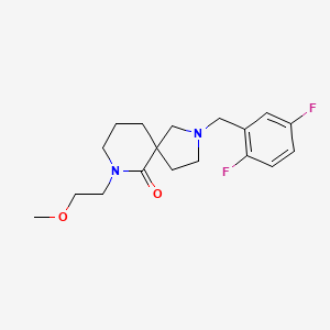 2-(2,5-difluorobenzyl)-7-(2-methoxyethyl)-2,7-diazaspiro[4.5]decan-6-one