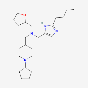 1-(2-butyl-1H-imidazol-4-yl)-N-[(1-cyclopentyl-4-piperidinyl)methyl]-N-(tetrahydro-2-furanylmethyl)methanamine