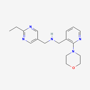 1-(2-ethyl-5-pyrimidinyl)-N-{[2-(4-morpholinyl)-3-pyridinyl]methyl}methanamine