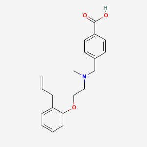 molecular formula C20H23NO3 B4249290 4-{[[2-(2-allylphenoxy)ethyl](methyl)amino]methyl}benzoic acid 