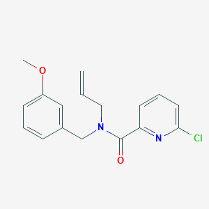 molecular formula C17H17ClN2O2 B4249309 N-allyl-6-chloro-N-(3-methoxybenzyl)pyridine-2-carboxamide 