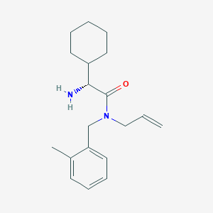 (2R)-N-allyl-2-amino-2-cyclohexyl-N-(2-methylbenzyl)acetamide hydrochloride