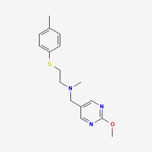 N-[(2-methoxypyrimidin-5-yl)methyl]-N-methyl-2-[(4-methylphenyl)thio]ethanamine