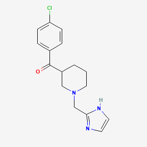 (4-chlorophenyl)[1-(1H-imidazol-2-ylmethyl)-3-piperidinyl]methanone