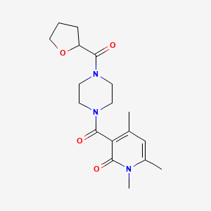 1,4,6-trimethyl-3-{[4-(tetrahydrofuran-2-ylcarbonyl)piperazin-1-yl]carbonyl}pyridin-2(1H)-one