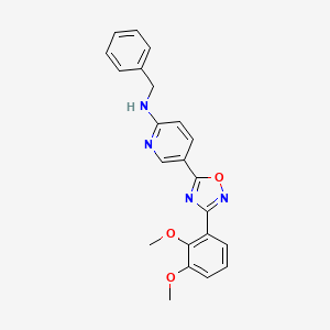 N-benzyl-5-[3-(2,3-dimethoxyphenyl)-1,2,4-oxadiazol-5-yl]-2-pyridinamine