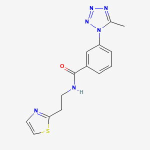 molecular formula C14H14N6OS B4249454 3-(5-methyl-1H-tetrazol-1-yl)-N-[2-(1,3-thiazol-2-yl)ethyl]benzamide 