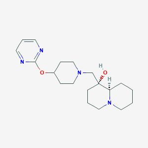 (1R,9aR)-1-{[4-(pyrimidin-2-yloxy)piperidin-1-yl]methyl}octahydro-2H-quinolizin-1-ol