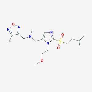 1-[3-(2-methoxyethyl)-2-(3-methylbutylsulfonyl)imidazol-4-yl]-N-methyl-N-[(4-methyl-1,2,5-oxadiazol-3-yl)methyl]methanamine