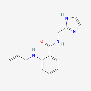 molecular formula C14H16N4O B4249492 2-(allylamino)-N-(1H-imidazol-2-ylmethyl)benzamide 