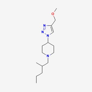 4-[4-(methoxymethyl)-1H-1,2,3-triazol-1-yl]-1-(2-methylpentyl)piperidine