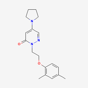 2-[2-(2,4-dimethylphenoxy)ethyl]-5-(1-pyrrolidinyl)-3(2H)-pyridazinone