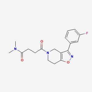 4-[3-(3-fluorophenyl)-6,7-dihydroisoxazolo[4,5-c]pyridin-5(4H)-yl]-N,N-dimethyl-4-oxobutanamide