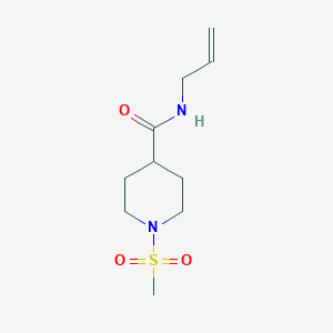 molecular formula C10H18N2O3S B424957 N-allyl-1-(methylsulfonyl)-4-piperidinecarboxamide 